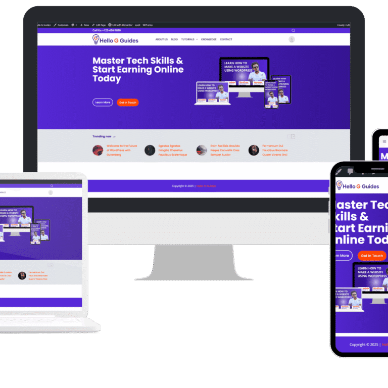 Hello G Guides Website Design 2 - Hello G Guides