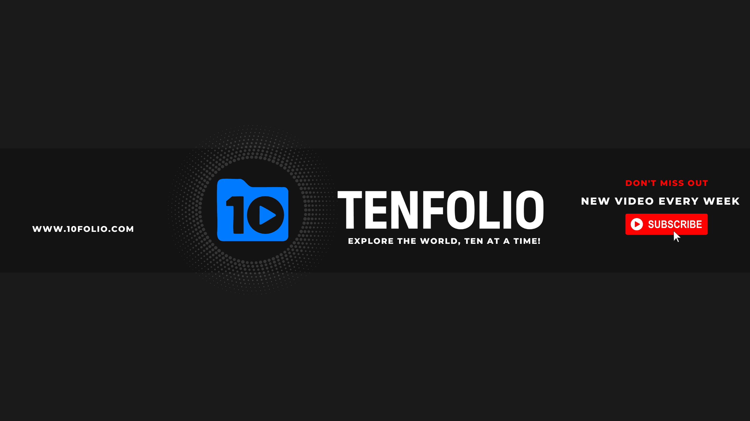 TenFolio YouTube Banner